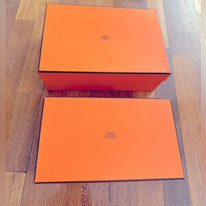 2 Hermes shoe boxes